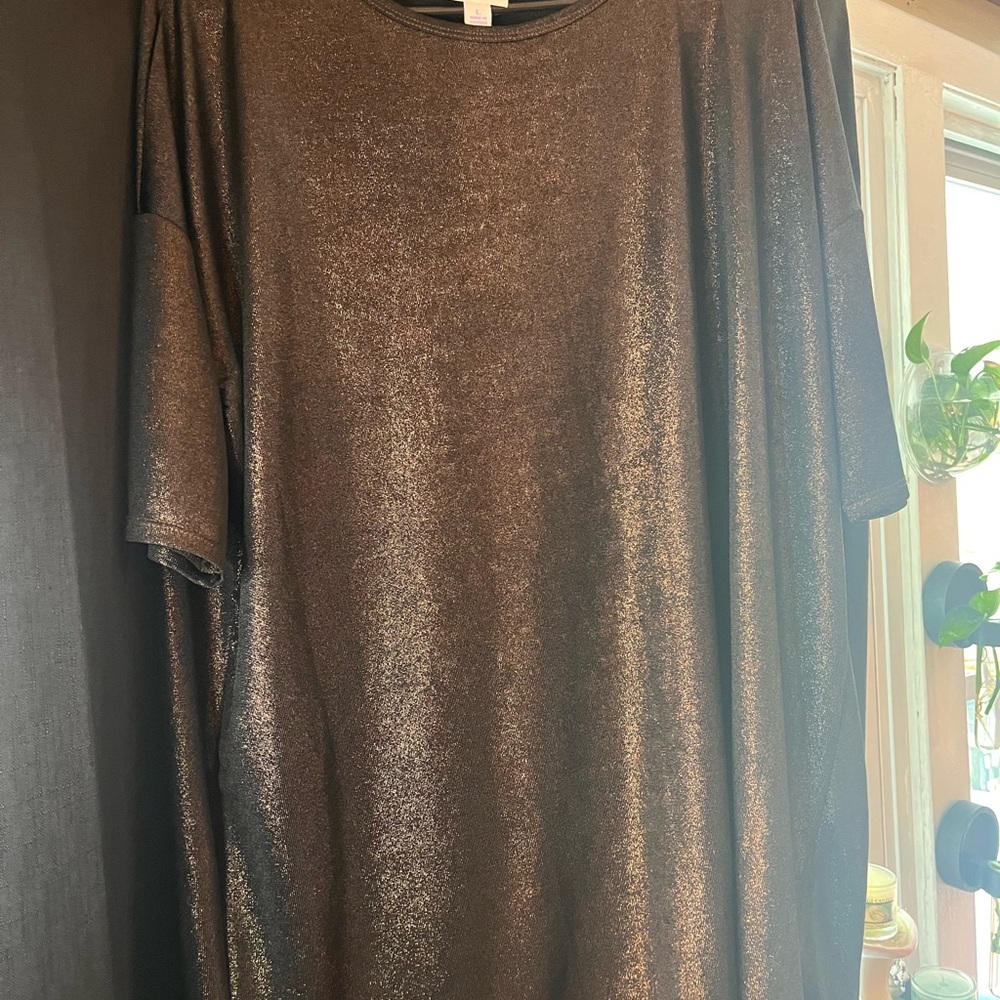 Metallic Black womens shirt